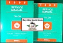 1995 Eagle Talon Shop Maintenance Repair Service & Electrical Manual 2 Vol. Set