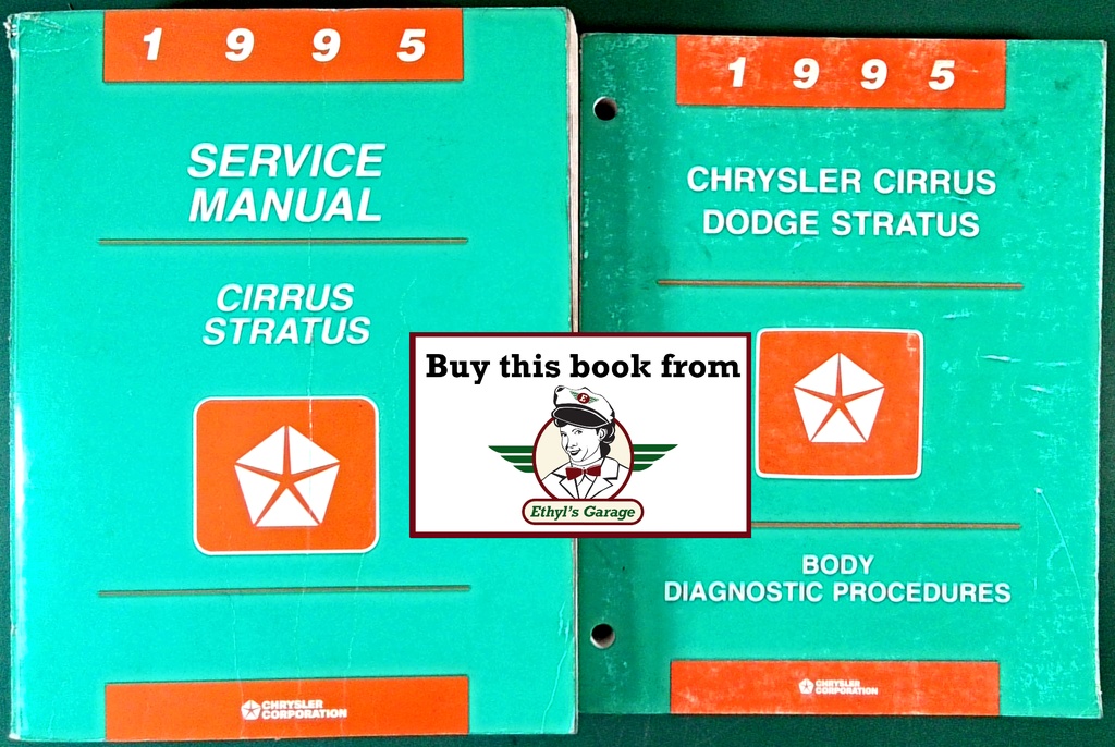 1995 Chrysler/Dodge Cirrus/Stratus Shop Repair Maintenance Service & Diagnostic Manuals 2 Vol. Set