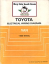 1986 Toyota Van OEM Shop Service Repair Electrical Wiring Diagram Manual