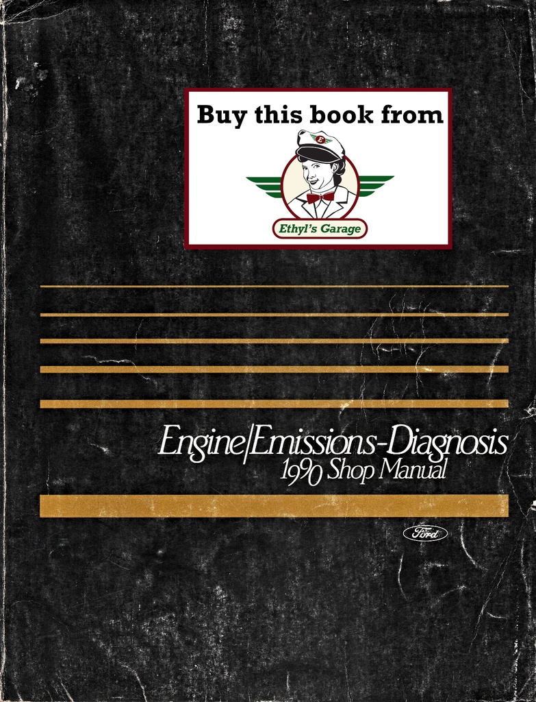 1990 Ford Car/Truck Engine/Emissions Diagnosis Shop Service Manual