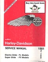 1978.5-1981 Harley Davidson Electra Glide FL Super Glide FX OEM Factory Shop Repair Service Manual