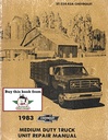 1983 Chevrolet (+GMC) Medium Duty C50, C60, C70, P40, P60, B60 Truck Unit Repair Manual
