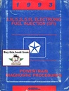 1993 Mopar Dodge RAM Truck/Van 3.9L/5.2L/5.9L SFI V-6 & V-8 Engines Powertrain Diagnostic Procedures