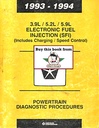 1993-1994 Mopar Dodge RAM Truck/Van Jeep Grand Cherokee 3.9L/5.2L/5.9L SFI V-6 & V-8 Engines Powertrain Diagnostic Procedures