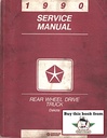 1990 Dodge Dakota Pickup Shop Repair Service Manual