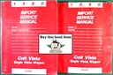 1990 Dodge/Plymouth/Eagle Colt Vista/Vista Wagon Shop Maintenance Repair Service & Electrical Manual 2 Vol. Set