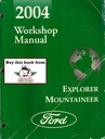 2004 Ford Explorer and Mercury Mountaineer Original OEM Factory Shop Service Workshop Manual