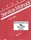 1984 Dodge/Plymouth Colt Vista Wagon Shop Maintenance Repair Service Manual