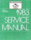 1983 Dodge/Plymouth Challenger/Sapporo Shop Maintenance Repair Service Manual