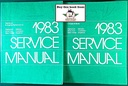 11983 Chrysler/Dodge/Plymouth Rear Wheel Drive Car Shop Service Manual Set Imperia, New Yorker Cordoba Diplomat Mirada, Gran Fury Caravelle Salon