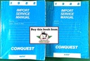 1988 Chrysler Conquest Shop Maintenance Repair Service & Electrical Manual 2 Vol. Set