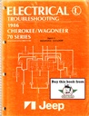 1986 Jeep Cherokee/Wagoneer Factory Electrical Troubleshooting Manual with Wiring Diagrams