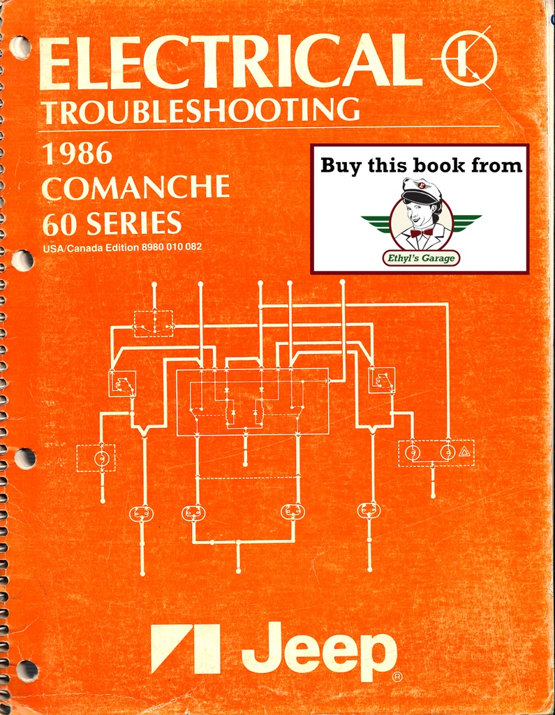 1986 Jeep Comanche Electrical Troubleshooting Manual with Wiring Diagrams