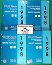 1998 Chevrolet/GMC P32/P42 Front Engine Motorhome & Commercial Chassis Factory Shop Repair Service Manual 4 Vol. Set
