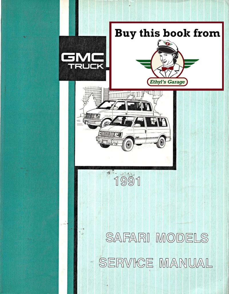 1991 GMC Safari M/L Van Service Shop Manual