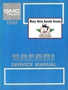 1992 GMC Safari M/L Van Factory Service Shop Manual