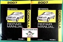 2007 Toyota Corolla ZZE130 OEM Shop Service Repair Manual 2 Vol Set