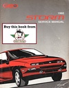 1992 Geo Storm Factory Shop Repair Service Manual
