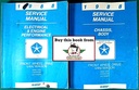 1988 Dodge/Plymouth Ram Van, Caravan, and Voyager Front-Wheel-Drive Van/Wagon Shop Maintenance Repair Service Manual 2 Vol. Set 