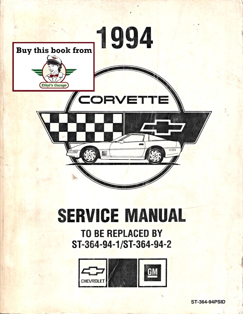 1994 Chevrolet Corvette Preliminary Factory Shop Service Repair Manual