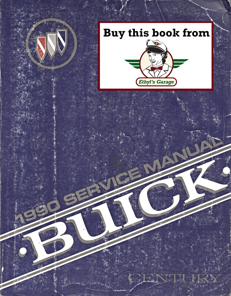 1990 Buick Century Factory OEM Shop Service Repair Manual