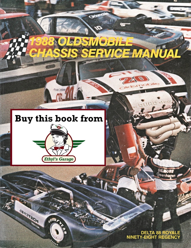 1988 Oldsmobile Delta 88, Ninety-Eight Factory Shop Service Repair Chassis Manual