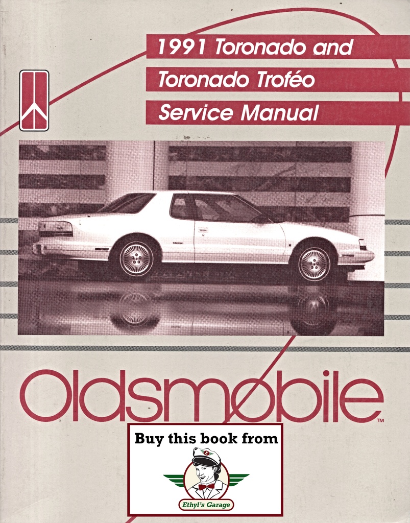 1991 Oldsmobile Toronado Trofeo OEM Shop Service Repair Chassis Manual