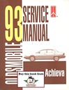 1993 Oldsmobile Achieva OEM Shop Service Repair Maintenance Manual