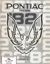 1982 Pontiac Firebird Factory OEM Shop Service Repair Manual