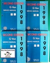 1998 Chevrolet/GMC G-Van, Chevrolet Express, GMC Savana Shop Repair Maintenance Service Manual Second Edition 4 Vol. Set