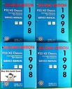 1998 Chevrolet/GMC P32/P42 Front Engine Motorhome and Commercial Chassis Shop Repair Maintenance Service Manual 4 Vol. Set Second Edition