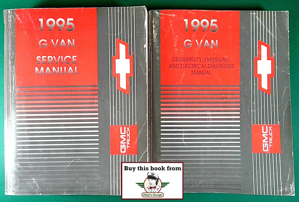 1995 Chevrolet/GMC G-Van, Chevy Van, GMC Vandura Factory Shop Repair Service Manual 2 Vol. Set