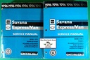1996 Chevrolet/GMC G-Van, Chevrolet Express, GMC Savana Shop Repair Maintenance Service Manual 2 Vol. Set