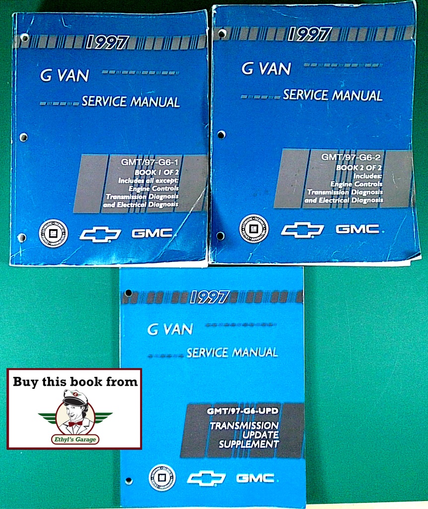 1997 Chevrolet/GMC G-Van, Chevrolet Express, GMC Savana Shop Repair Service Manual 3 Vol. Set
