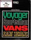 1980 Dodge Sportsman and Plymouth Voyager Full-Size Van Shop Maintenance Repair Service Manual