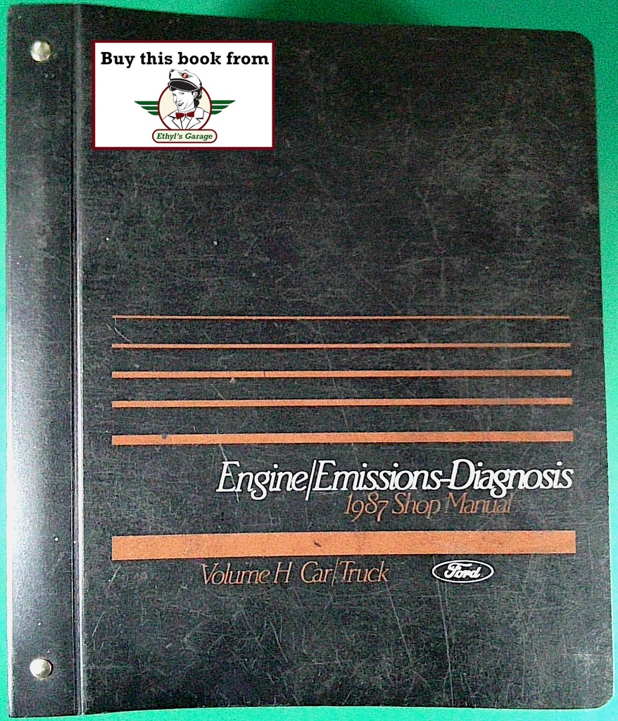 1987 Ford Car/Truck Engine/Emissions Diagnosis Factory Shop Service Manual