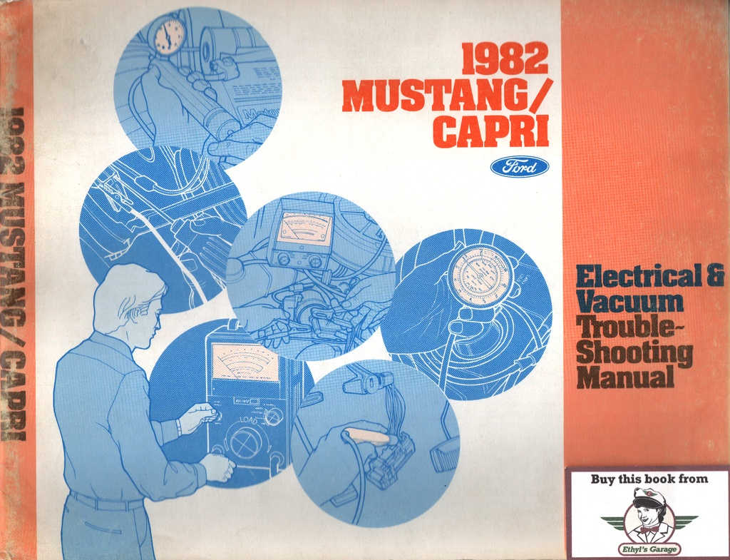 1982 Ford Mustang/Mercury Capri Electrical & Vacuum Troubleshooting Wiring Diagrams Shop Service Repair Manual EVTM