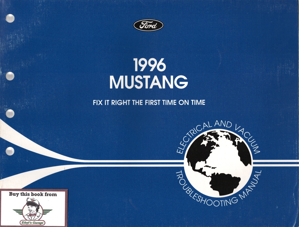 1996 Ford Mustang Electrical & Vacuum Troubleshooting Manual & Wiring Diagrams (EVTM)