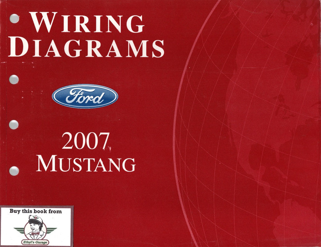 2007 Ford Mustang Electrical Wiring Diagrams Shop Service Repair Manual