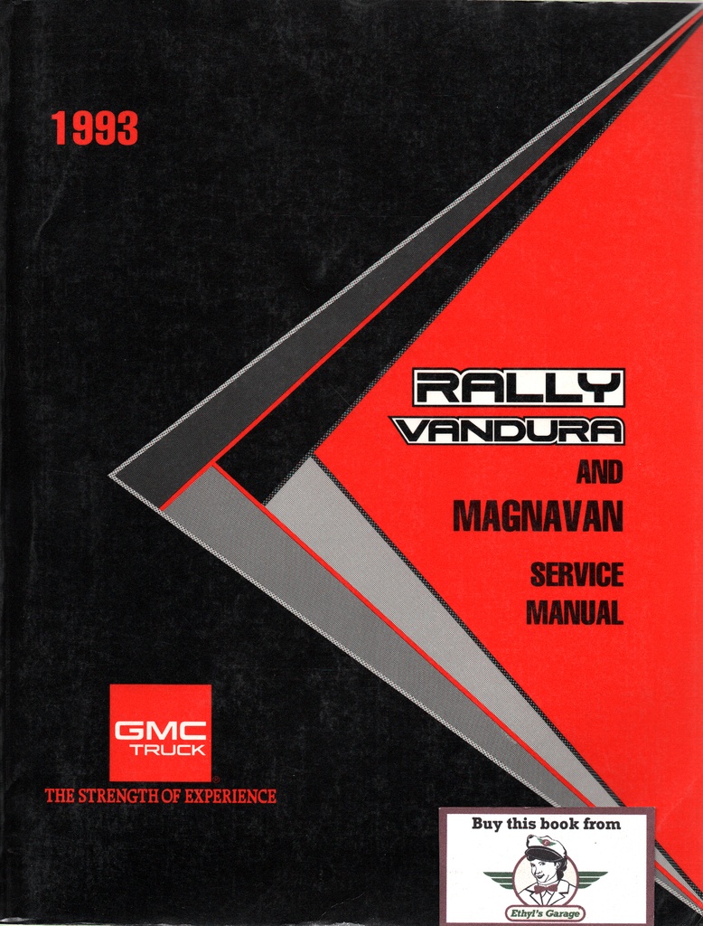 1993 GMC Rally, Vandura, Magnavan G-Van Factory Shop Repair Service Manual