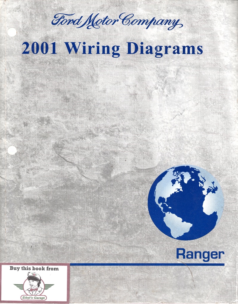 2001 Ford Ranger Pickup Factory Electrical Wiring Diagrams Manual