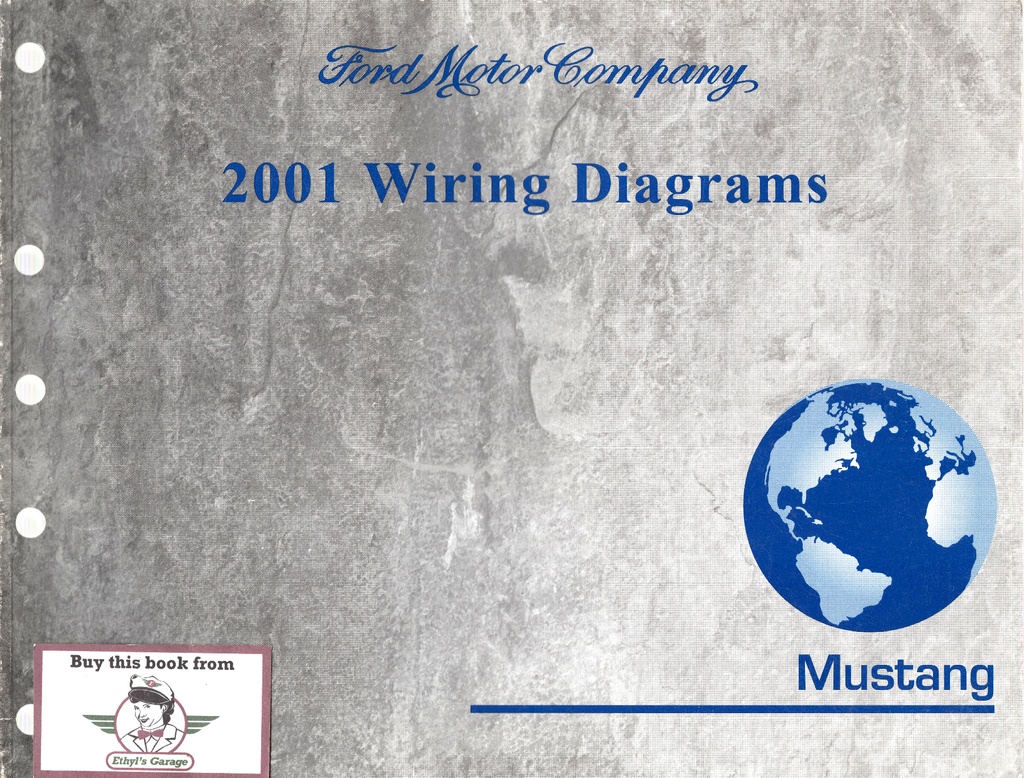 2001 Ford Mustang Factory Electrical Wiring Diagrams Manual