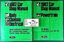 1982 Ford Mustang, Mercury Capri, & Thunderbird Factory OEM Shop Repair & Service Manual 2 Vol. Set