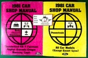 1981 Ford Mustang, Mercury Capri, Thunderbird Factory OEM Shop Repair Service Manual 2 Vol. Set