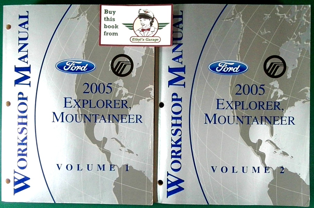 2005 Ford Explorer and Mercury Mountaineer Original OEM Factory Shop Service Workshop Manual 2 Vol Set