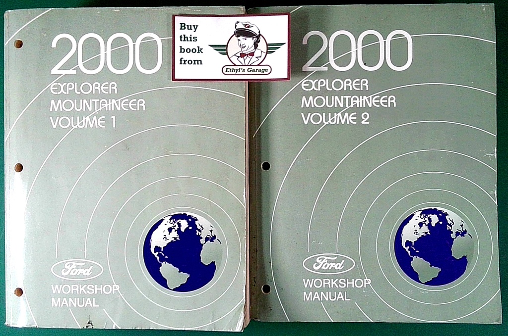 2000 Ford Explorer, Mercury Mountaineer Original Factory Shop Service Workshop Manual Set