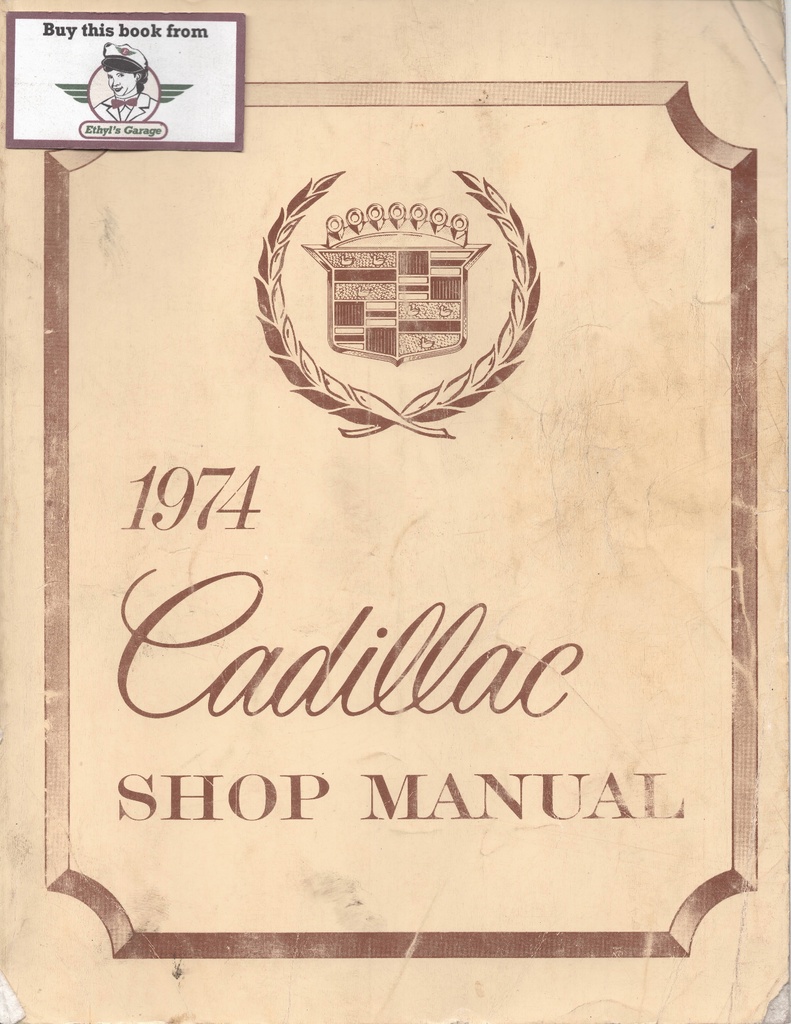 1974 Cadillac Shop Service Repair Manual