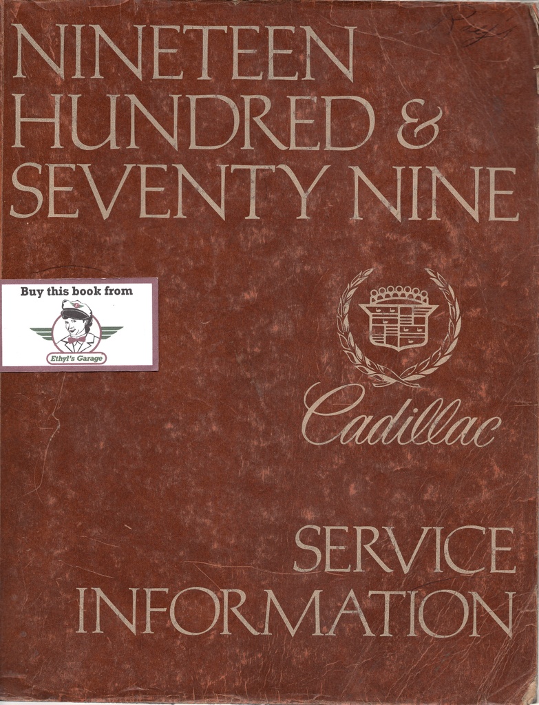 1979 Cadillac Shop Service Repair Manual