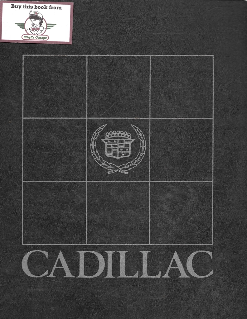 1987 Cadillac Allante Shop Service Repair Manual