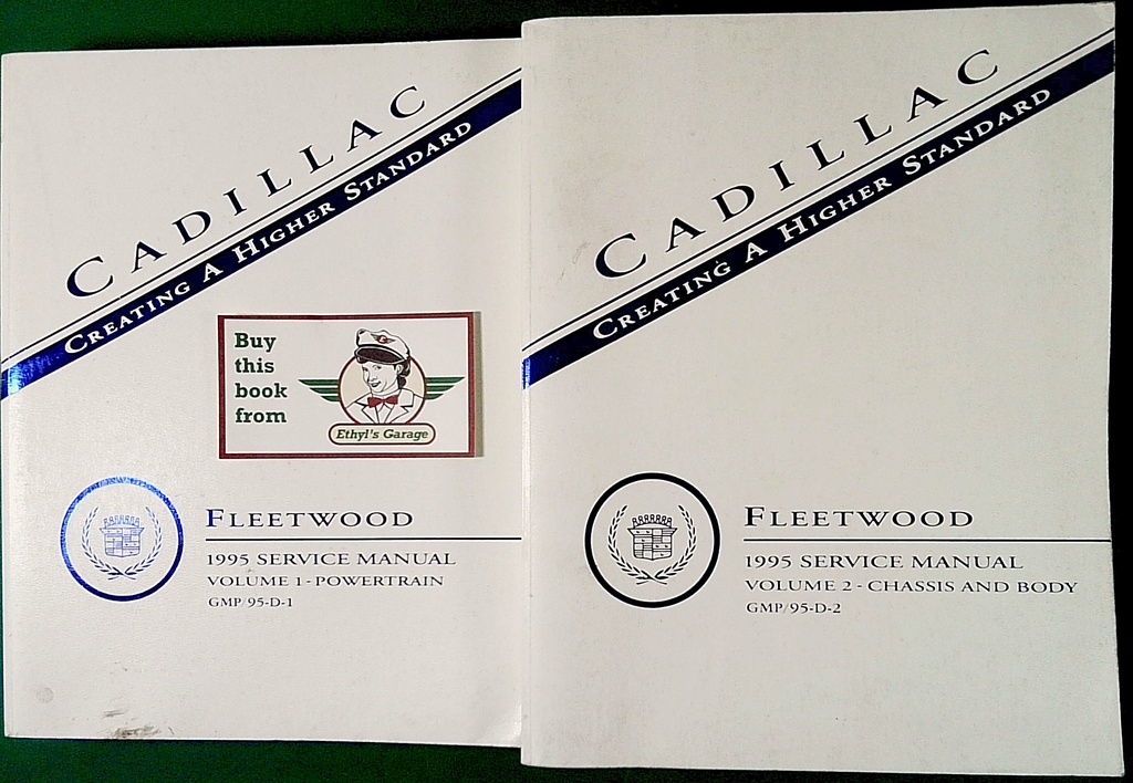 1995 Cadillac Fleetwood Factory Shop Service Repair Manual 2 Vol Set